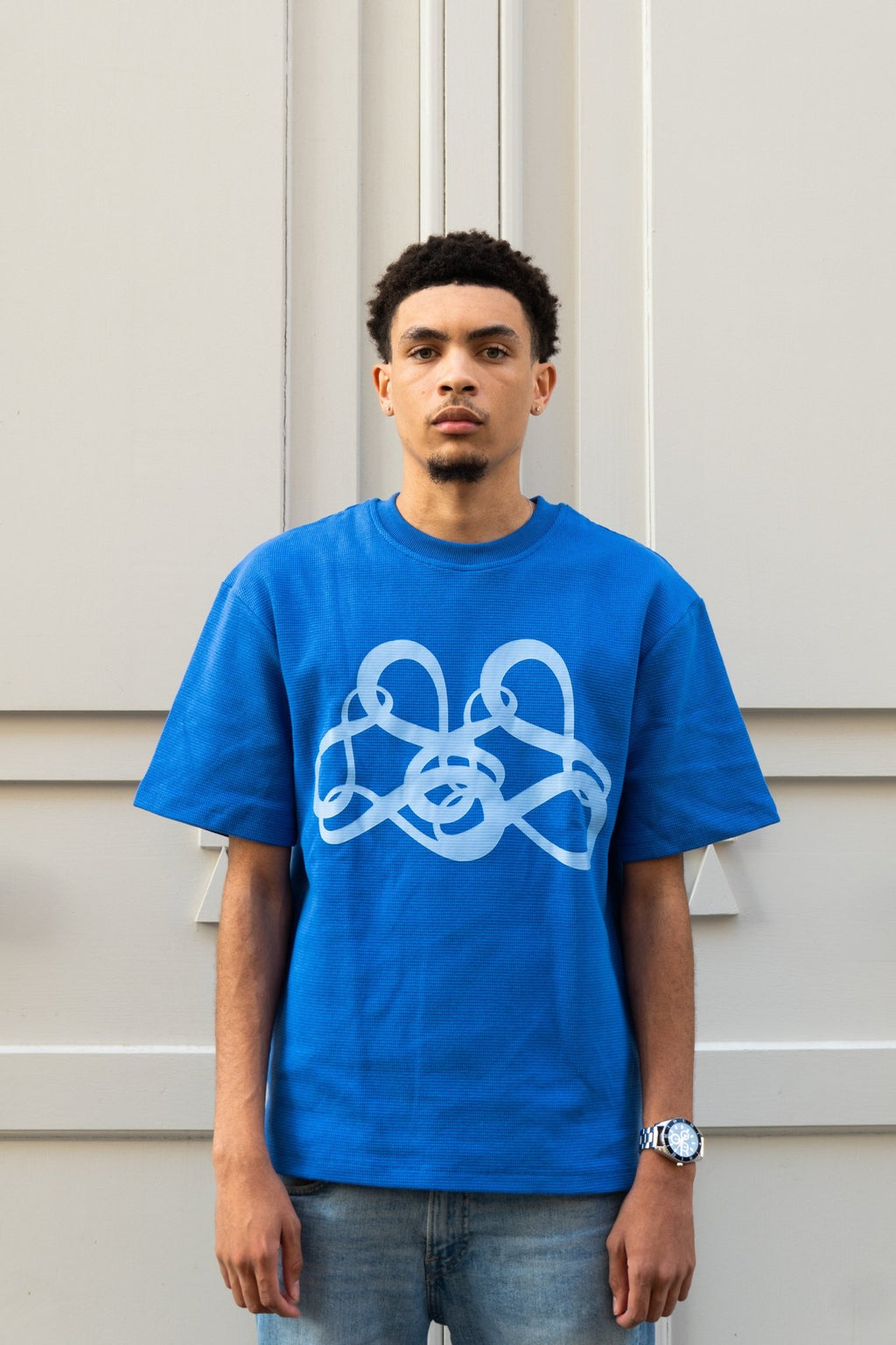 Waffle Knit Logo Tee - Douzième Cercle